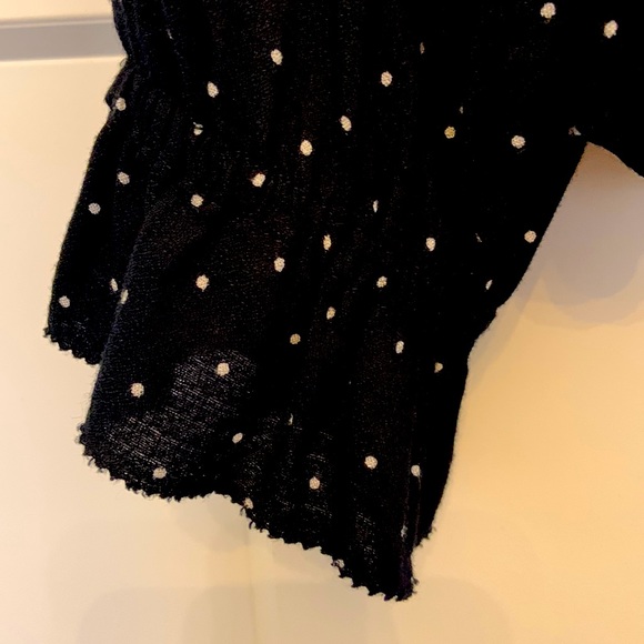 Lucky Brand light weight black with small white polka dots. - Picture 6 of 6